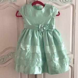 Gymboree girls Easter dress green 6